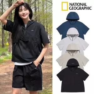 [백화점 정품] 내셔널지오그래픽 남여공용 아델리 경량 우븐 스트레치 반팔 아노락 N252UFT141