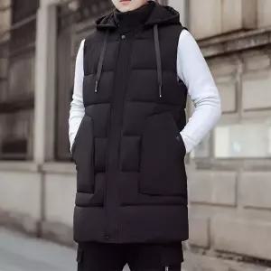 [모로엠]남성 롱 패딩 베스트 조끼 LD-VEP-QRLD738