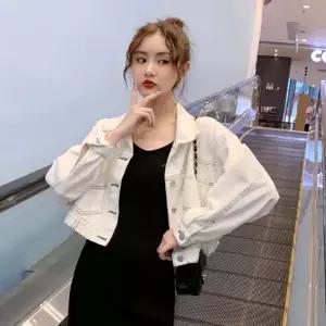 봄가을 크롭 청재킷 여자아우터