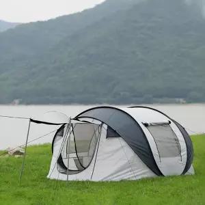 캠핑 3~4인용 팝업 야외 텐트 낚시