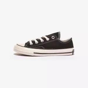컨버스 척 70 빈티지 캔버스 키즈 블랙 - BLACK/BLACK/EGRET
