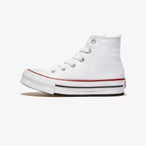 컨버스 척테일러 올스타 에바 리프트 하이 화이트 - WHITE/GARNET/NAVY