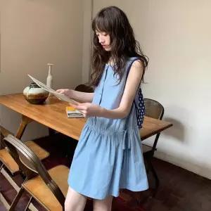 [아우트_6819]데일리 페미닌원피스 허리 스트링