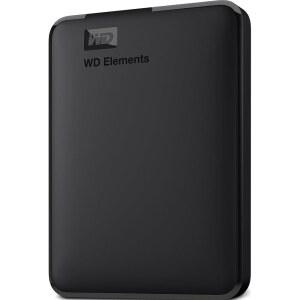 WD 2TB ELEMENTS 휴대용 외장 하드 드라이브 (WINDOWS용 PC 및 MAC용 USB 3.2 GEN 1 / 3.0) 플러그 앤 플레이 지원 - WDBU6Y0020BBK-WESN | WDBU6Y0020BBK-WESN PC용 3.0