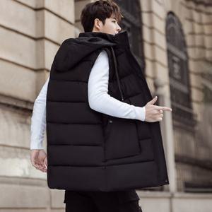 모로엠 남성 롱 후드 패딩 조끼 LD-VEP-QLD738