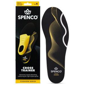SPENCO POLYSORB 크로스 트레이너 운동용 쿠셔닝 아치 서포트 신발 깔창 그린 여성용 11-12.5 / 남성용 10-11.5