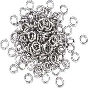 키스티티 2000Pcs 4mm 스테인리스 스틸 오픈 점프 링 커넥터 두꺼운 체인메일로 보석 결과 확인