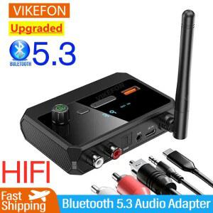 신상 블루투스 5.3 오디오 수신기 USB U 디스크 재생 3.5MM AUX 잭 RCA 광섬유 무선 어댑터 차량용 키트 스피커 앰프