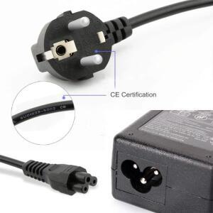 EU 플러그 전원 공급 장치 케이블 IEC320 C5 1.5m Dell Lenovo Asus 노트북 충전기 용 유럽