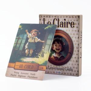 Le Claire 36 Lenormand 카드 가족 파티를위한 게임 영어 버전 운세 타로 오라클 데크