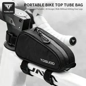 TOSUOD 자전거 탑 튜브 가방 MTB 로드 바이크 사이클링 액세서리용 휴대용 프론트 프레임