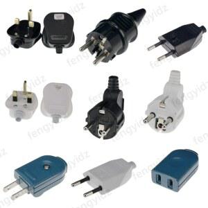 EU/US/AU/UK 플러그 어댑터 2.5A/16A 남성 교체 콘센트 전원 연장 케이블 용 Rew reable Schuko Electe cal 커넥터