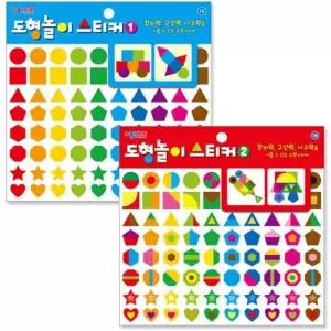 종이나라 1000 도형놀이스티커 교육용스티 공룡 칭찬