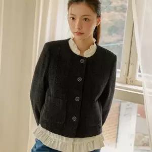 올리브데올리브 라운드넥 트위드 크롭 자켓 OW5XJ155 OW5XJ155BS 1177089