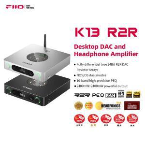 FiiO K13 R2R 데스크탑 DAC   앰프 고음질 24비트  2400mW 출력 블루투스 스트리밍