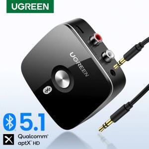 RU UGREEN Bluetooth RCA 5.1 aptX HD 3.5mm 잭 Aux 음악 TV 차량용 RCA Bluetooth 5.0 3.5 오디오