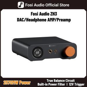 Fosi Audio ZH3 HIFI  앰프 AKM4493SEQ 데스크탑 DAC 완전 밸런스드 리모컨 포함 12V 트리거