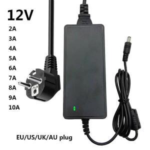 12V 4A 전원 공급 장치 어댑터 컨버터 소스 영국 호주 유럽 플러그 5.5*2.5mm