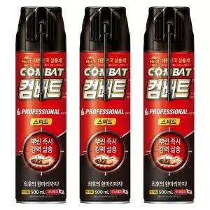 컴배트 스피드 에어졸 바퀴용 500ml X 3개