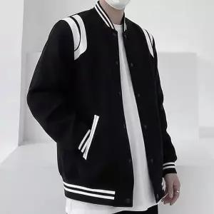 [하프클럽/모로엠]남성 컬러블록 바시티 데일리 야구점퍼 ON-JUA-QWFOOAI2