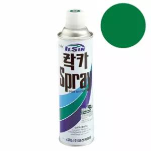 락카 스프레이 일신 진녹색 420ml 도색 페인트