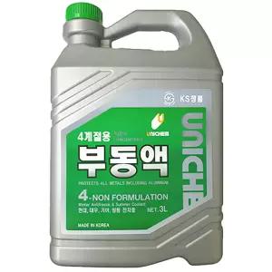 유니켐 부동액 사계절부동액 3리터녹색