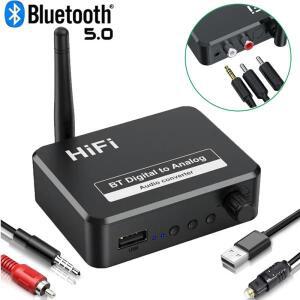 디지털- 오디오 DAC 변환기 어댑터 SPDIF 광학 Toslink-3.5mm 3.5 AUX 잭 RCA L/R Bluetooth 5.0 수기