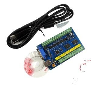 CNC 조각용  스테퍼 모션 컨트롤러 카드 브레이크 아웃 보드 업그레이드 MACH3 USB 5 축 100KHz 12-24V