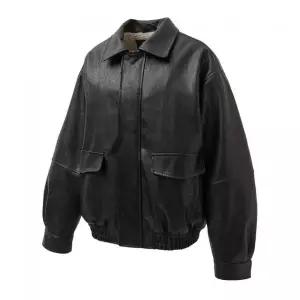 VTWO 8281 레더 무스탕 (BLACK) 124326