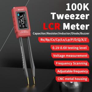 ZOYI ZT-MD2 LCR 트위저: 자동 식별 전압/저항/주파수100KHz 측정 연속성 테스터기. 전자 수리용