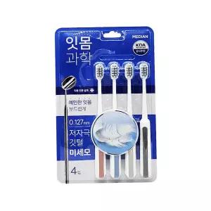 칫솔 메디안 잇몸과학 4입 구강관리