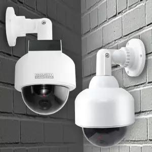 CCTV 가짜CCTV 모형CCTV 방범용 감시카메라 원형 점멸LED 태양광충전