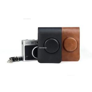 Fujifilm  x Mini EVO 카메라 가방 레트로 PU 케이스 어깨 벨트 보호 하드 쉘