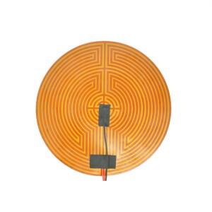 12V 300mm 원형 KAPTON 필름 히터