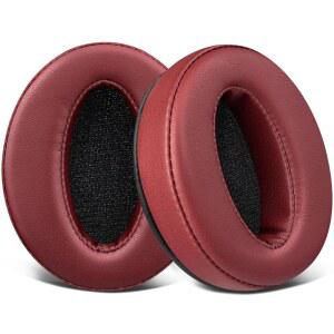 SOULWIT EARPADS REPLACEMENT FOR SENNHEISER HD 4.50BT /HD 4.50BTNC /HD4.50SE /HD4.40BT /HD4.30G /HD4.20S /HD458BT 450 /HD450BT /HD400S /HD350BT /ADAPT 360(MB 360 UC) 361 - BURGUNDY