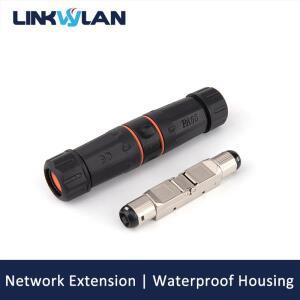 Linkwylan IP68 방수 RJ45 필드 익스텐션 커넥터 Cat6 6A 케이블용 완전 차폐 무공구 타입 연결