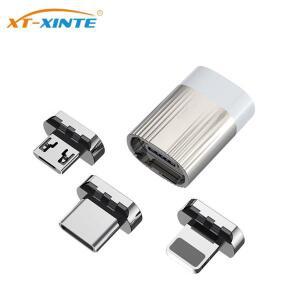 6A 120W 마그네틱 어댑터 초고속 충전 USB C- C 케이블 커넥터 노트북 자석 변환기