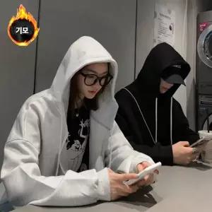 [모로엠] 남성 3컬러 기모 후드 집업 점퍼 DMC-JUK-QBB221