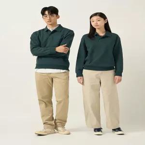 [빈폴멘]더블니트 칼라넥 스웨트 셔츠  그린 (BC5841C01M)