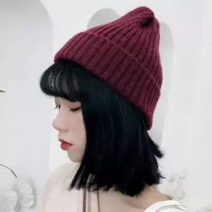 골지 캐주얼 롱비니 모자 남녀 커플 스타일 겨울 패션 비니 따뜻한 니트 모자 데일리 코디 아이템 스트릿