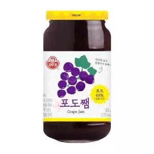오뚜기 포도쨈 과일쨈 홈카페 빵집 브런치 아이 간식 500g MNS
