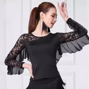 줌바 의상 상의 라인 댄스 복 여성 여자 방송 스포츠댄스