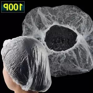 일회용 비닐 헤어캡 100P 일회용헤어캡 샤워모자 DIY화장품재료 8CCCB
