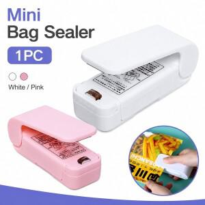 1PC 미니 소형 백 실러 휴대용 열 밀봉 기계 가정용 주방 식품 저장 가제트 용 핸드 헬드 플라스틱 스낵