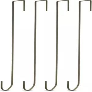 앞문용 15인치 레이스 홀더 4개 문 위 후크 청동 앞면 웰컴 사인 크리스마스·할로윈·데일리 장식용