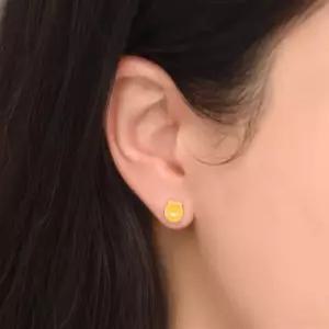 미니골드 김천점 10K 카카오프렌즈 라이언 피어싱 귀걸이 ENTM0001