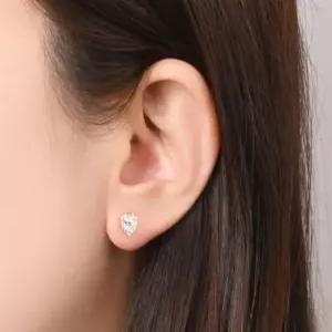 미니골드 김천점 하트 스톤 피어싱 화이트 10K ECPM0013