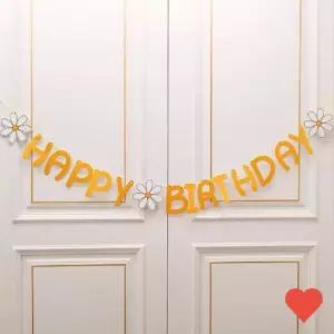 축하 가랜드 생일축하 폰트