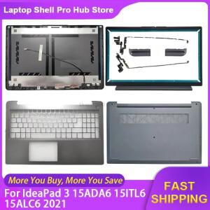 레노버 아이디어패드 3 15ADA6 15ITL6 15ALC6 2021용 새 노트북 쉘 LCD 백커버 전면 베젤 팜레스트 하단 케