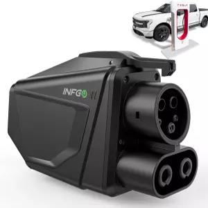 INFGO 2026 포드 리비안 GM 전기차와 호환되는 V3/V4 테슬라 슈퍼차저 500A/1000V DC 어댑터를 위해 CCS